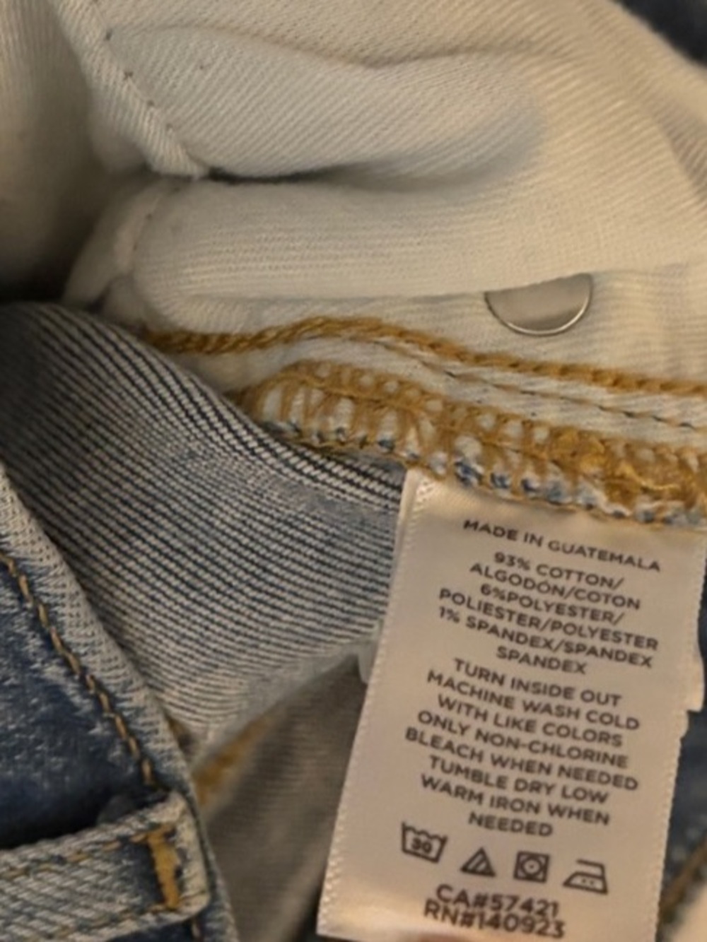 LOFT "The Skinny" Distressed Medium Wash Jeans Raw Hem Size 27 / 4 - Picture 8 of 9